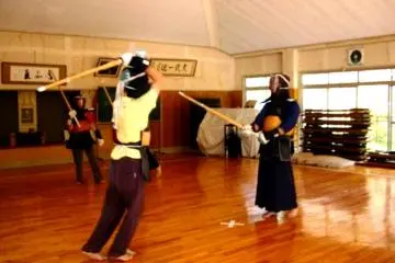<p>Aksi Kendo di Tsuyama, Prefektur Okayama</p>
