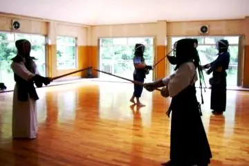 <p>Aksi Kendo di Tsuyama, Prefektur Okayama</p>