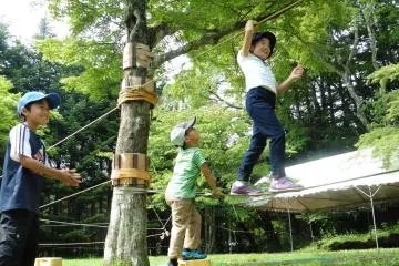 <p>Les enfants sont ravis de pouvoir&nbsp;se d&eacute;penser en pleine nature</p>