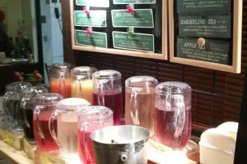 <p>A colorful selection of drinks worthy of any potions master &nbsp;</p>