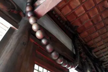 영평사의 유명한 거대한 염주!