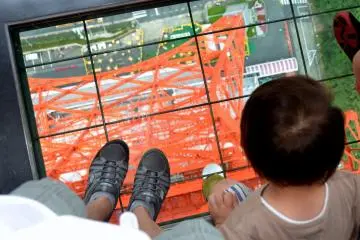 <p>Standing on the "Lookdown Window"</p>