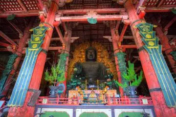<p>The 15m tall Buddha statue</p>