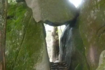 One of the rock formations on the descent