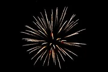 The bright flares as they explode
