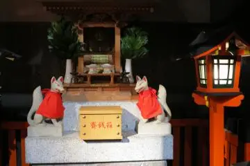 <p>A mini Inari Shrine tucked in a small corner</p>