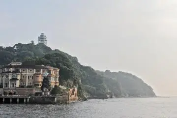 <p>This is a view of Enoshima&nbsp;Island as seen from the bridge leading up to it. I didn't have much time to visit around since I had to return and get ready for the fireworks.&nbsp;</p>