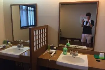 <p>At changing room's sink area, you'll find a dryer, cotton swabs, hair tonic and other personal care items which can be used free of charge</p>