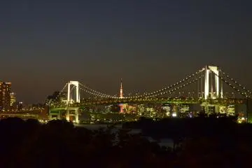 <p>Another view of Tokyo Bay and Rainbow Bridge</p>