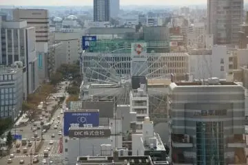 The huge Ferris Wheel in the center of Nagoya