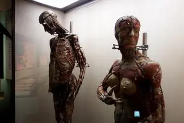 <p>Spooky paper-made anatomical manikins. They were imported from France in the 19th century, which indicates the medical level of Fukui at the time!?</p>