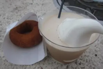 End your day with a good cup of coffee and donut. Yummy yum!