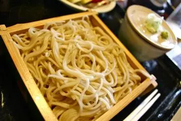 <p>Soba (cold noodles) was the perfect choice on a warm summer night</p>