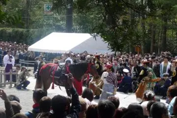 Yabusame procession and demonstration
