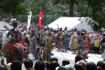 Yabusame procession and demonstration