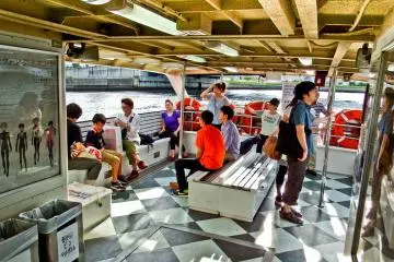 <p>The open back area of the boat, great for taking pictures and cooling off&nbsp;</p>