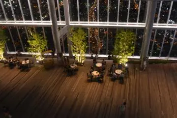 <p>Open-air plaza of Sky Garden</p>
