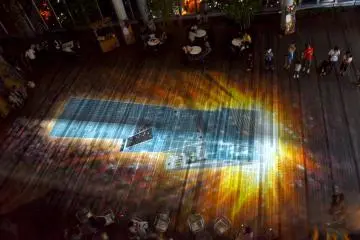 <p>Lights and laser show</p>