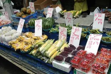 <p>Seasonal fruit and vegetables are another main part of the market, exploding with color and freshness</p>
