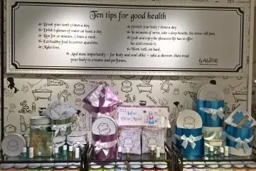 <p>Laline&nbsp;products and their Ten Tips for Good Health!</p>