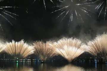 Fukuyama's Ashida River fireworks