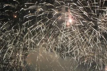 Fukuyama's Ashida River fireworks
