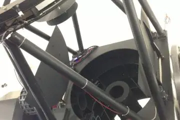<p>A glimpse of the lens as the machine revolved around the room.</p>