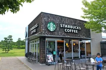 <p>The "tea-cup" symbol can mean a cafe is available.</p>