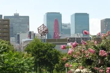 <p>The Ferris wheel from afar</p>