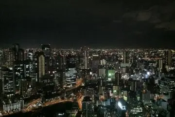 <p>Osaka's nighttime skyline&nbsp;</p>
