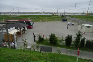 <p>This car park was once a play park; children would sledge down the hill in winter. It is made of rubble that used to be the roofs of houses.</p>