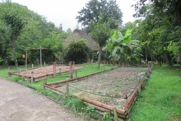 <p>A small garden near a storehouse from Kagoshima</p>