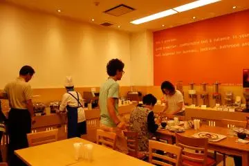 <p>อาหารเช้าเป็นแบบบุฟเฟ่ เกินความคาดหมายอะ</p>