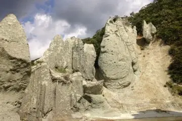 <p>The triangular rock is said to resemble Buddha's face</p>