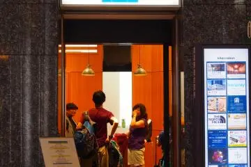 <p>You can leave baggage at the JR EAST Travel Service Centre baggage area, opposite the Travel Service Center</p>