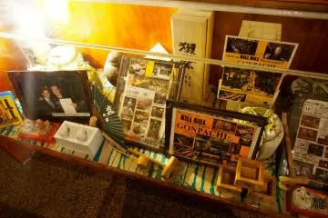 Kill Bill memorabilia by the entrance