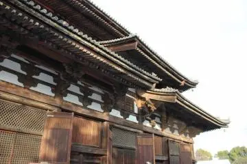 The thick rooftop of Kodo Hall
