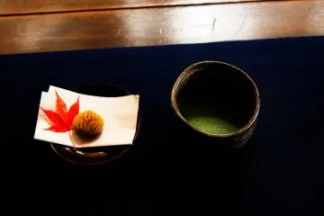 <p>What a joy to enjoy a cup of Japanese green tea while viewing this beautiful autumn garden!</p>