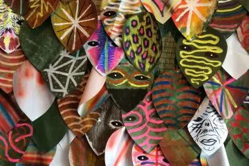 <p>The decorations in Koganecho&nbsp;Bazaar</p>