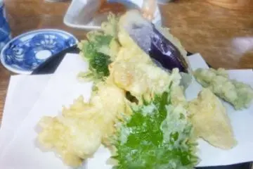 Close up of the tempura