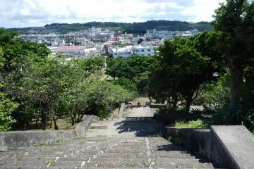 <p>A top view looking down the southern stair case leading up to the Peace Tower</p>