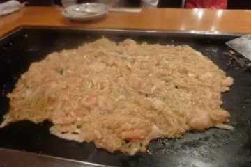 Prawn monja - all ready to eat!