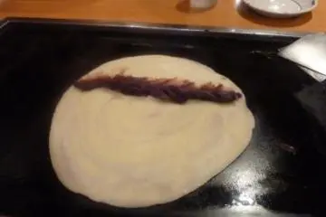 Anko-maki in progress
