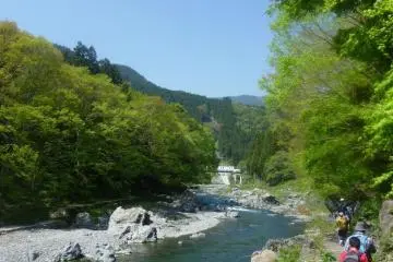 The track along the river