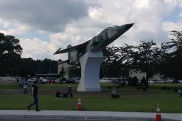 <p>Sebuah jet yang dijadikan monumen</p>
