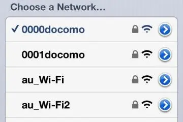 <p>การเชื่อมต่อกับไวฟายของ DOCOMO จากโทรศัพท์มือถือได้สำเร็จ</p>