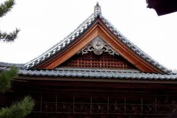 <p>Roof tiles of the main temple building</p>