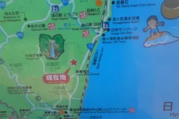 Tsuno Winery on a map (Photo: Paul Arenson)