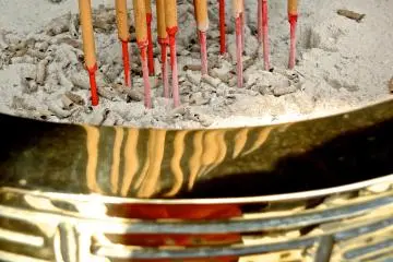 <p>The incense receptacle up close</p>