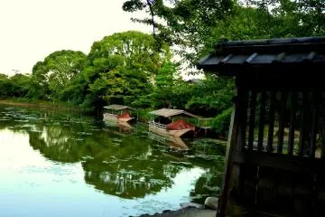 <p>Pantulan pepohonan yang terlihat cantik di telaga</p>